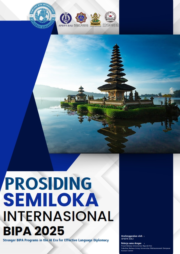					View Vol. 1 No. 1 (2025): Prosiding Semiloka Internasional BIPA 2025
				